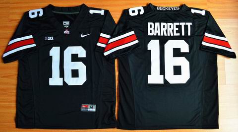 NCAA Ohio State Buckeyes #16 Barrett college football jersey black