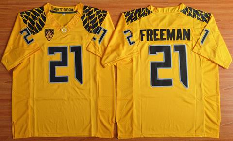 NCAA Oregon Ducks #21 Royce Freeman college Football Limited Jersey - Yellow