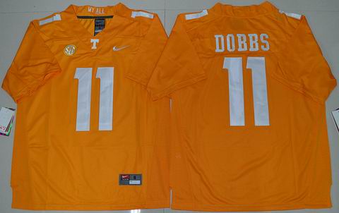 NCAA Tennessee Volunteers #11 Joshua Dobbs College Football Jersey Orange