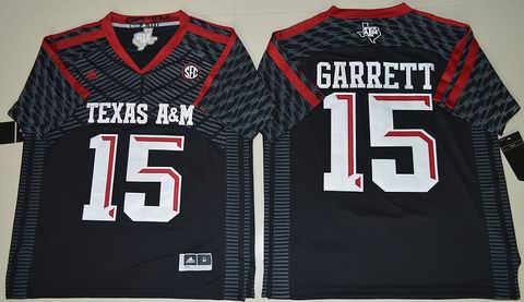 NCAA Texas A&M Aggies #15 Myles Garrett College Football Jersey Black