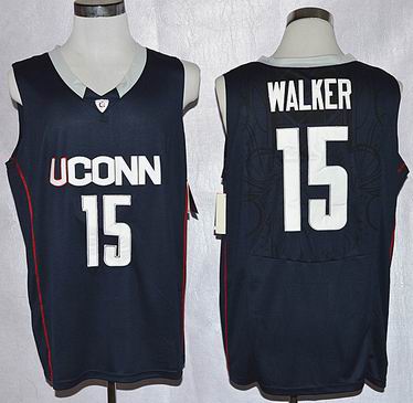 NCAA Uconn Huskies 15 Kemba Walker College Basketball Jersey blue