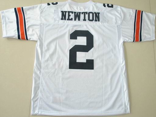 NCAA Under Armour Auburn Tigers Cam Newton 2# White College Football Jersey