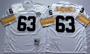 NFL Pittsburgh Steelers #63 Dawson white throwback jersey