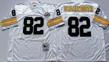 NFL Pittsburgh Steelers #82 Stallworth white throwback jersey