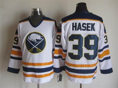 NHL Buffalo Sabres 39 Hasek white jersey