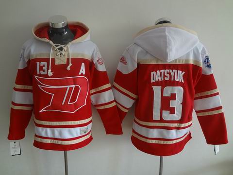 NHL Detroit Red Wings 13 Datsyuk red sweatshirt hoody