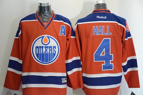 NHL Edmonton Oilers 4 Hall orange jersey