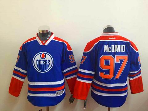 NHL Edmonton Oilers 97 McDAVID blue jersey