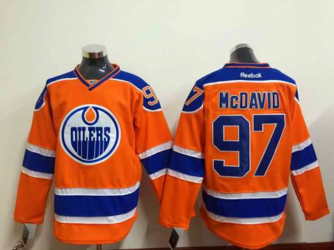 NHL Edmonton Oilers 97 McDAVID orange jersey