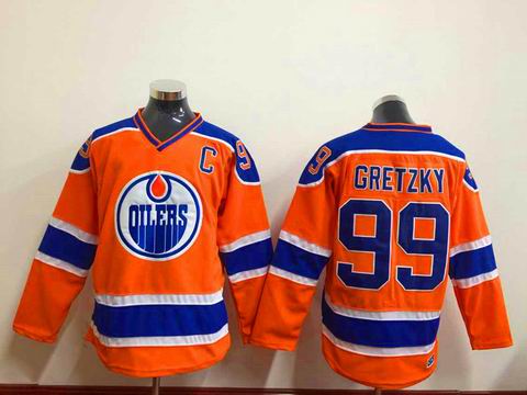 NHL Edmonton Oilers 99 Gretzky orange jersey