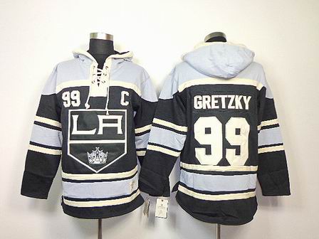 NHL Los Angeles Kings 99 Gretzky black Hoodies Jersey