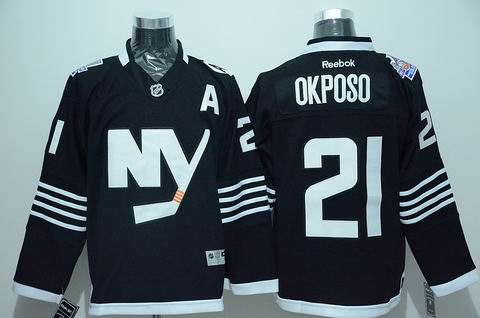 NHL New York Islanders 21 Okposo black jersey