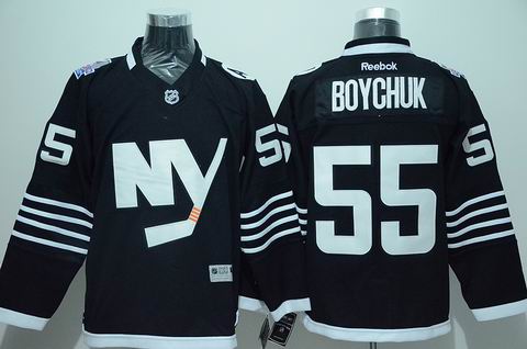 NHL New York Islanders 55 Boychuk black jersey