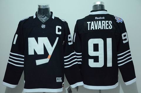 NHL New York Islanders 91 Tavares black jersey