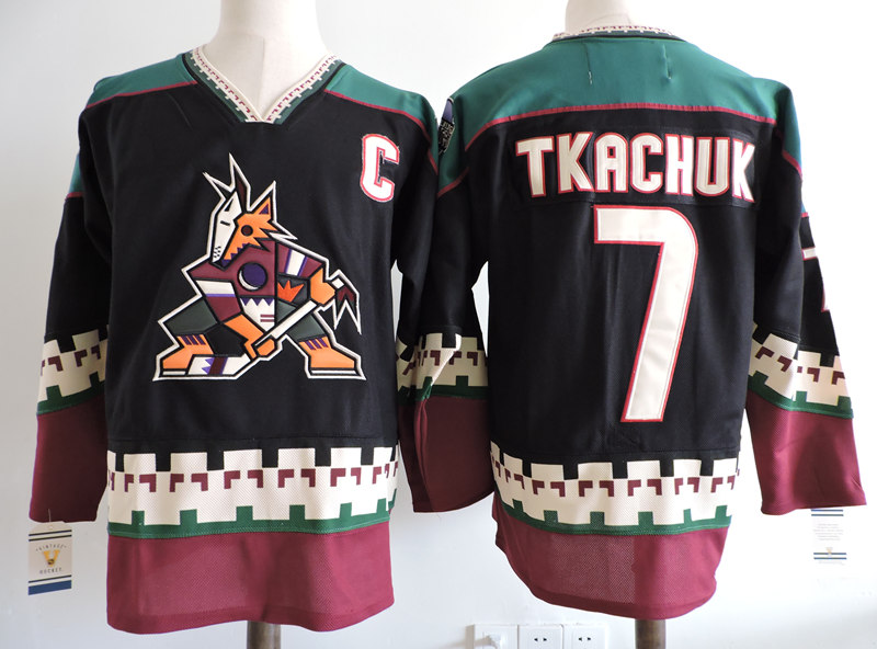 NHL Phoenix Coyotes #7 Keith Tkachuk black jersey