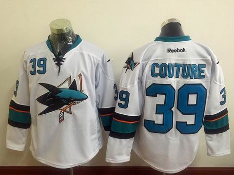 NHL San Jose Sharks #39 Logan Couture white jersey