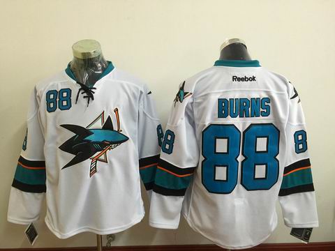 NHL San Jose Sharks #88 Brent Burns white jersey