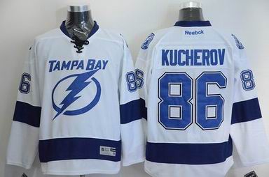 NHL Tampa Bay Lightning 86 Kucherov white jersey
