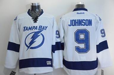 NHL Tampa Bay Lightning 9 Johnson white jersey