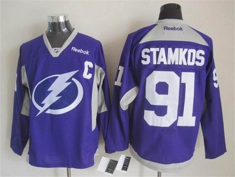 NHL Tampa Bay Lightning 91 Stamkos blue jersey