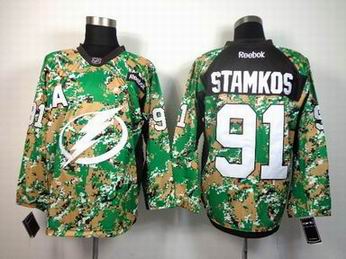NHL Tampa Bay Lightning 91 Stamkos camo jersey