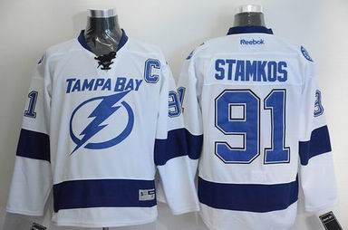 NHL Tampa Bay Lightning 91 Stamkos white jersey