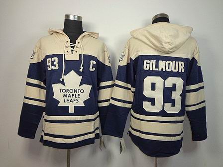 NHL Toronto Maple Leafs 93 Gilmour blue Hoodies Jersey