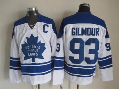 NHL Toronto Maple Leafs 93 Gilmour white jersey