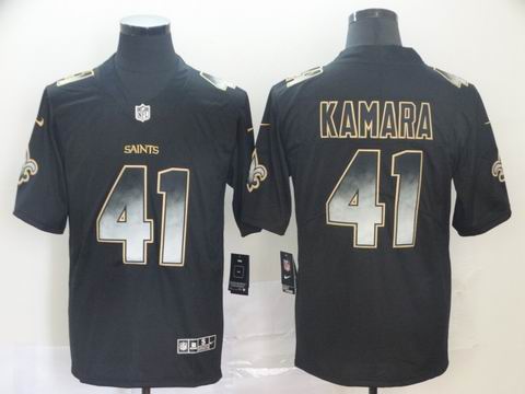 New Orleans Saints #41 Kamara black smoke fashion jersey