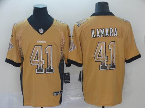New Orleans Saints #41 Kamara golden drift fashion rush jersey