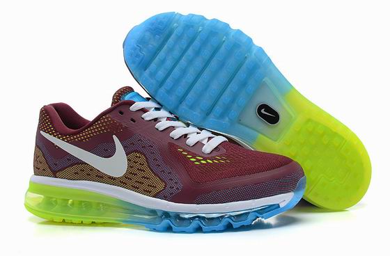 Nike Air Max 2014 men shoes wine red blue yellow