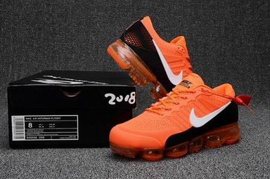 Nike Air Vapormax shoes orange white black