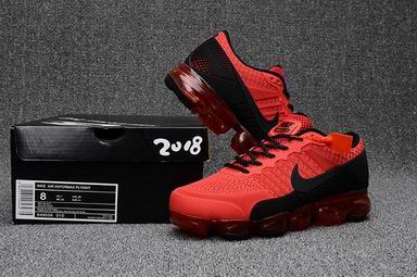 Nike Air Vapormax shoes red black
