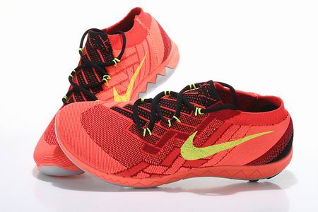 Nike Free 3.0 Flyknit shoes red orange