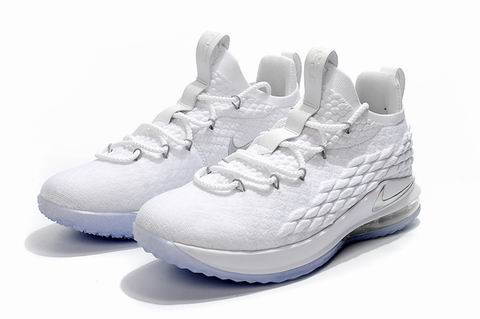 Nike LeBron 15 Low shoes white silver