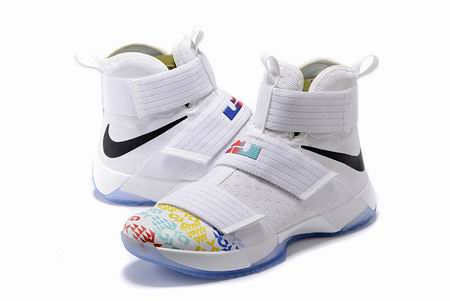 Nike LeBron Soldier 10 shoes white yellow blue