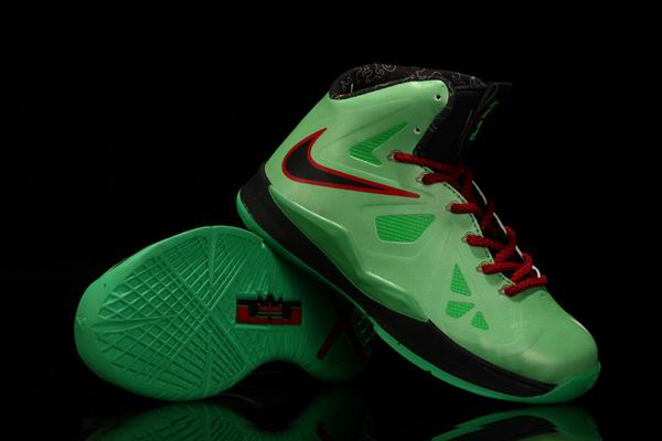 Nike Lebron James 10 Kids Shoes green