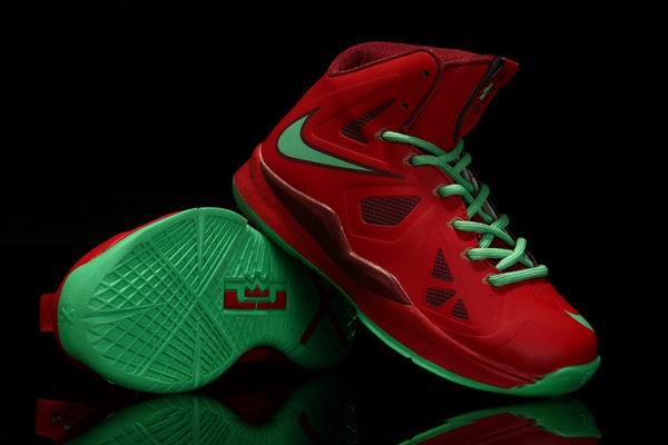 Nike Lebron James 10 Kids Shoes red