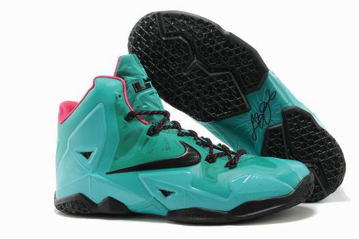 Nike Lebron James 11 shoes blue black pink