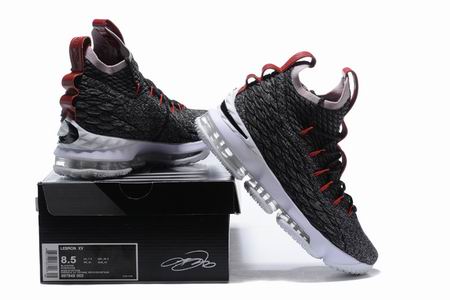 Nike Lebron James XV shoes black red