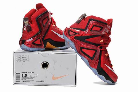Nike Lebron XII Elite shoes red