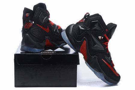 Nike Lebron XIII shoes black red