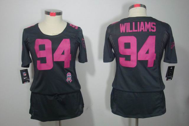 Nike NFL Buffalo Bills 94 Williams breast Cancer Awareness Dark grey Jersey