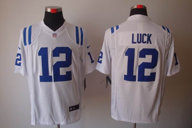 Nike NFL Indianapolis Colts #12 Andrew Luck White Game jersey