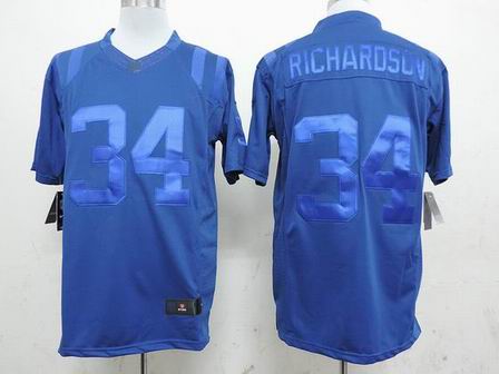 Nike NFL Indianapolis Colts 34# Richardson blue drenched jersey