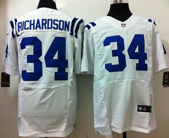 Nike NFL Indianapolis Colts 34# trent richardson white elite jersey