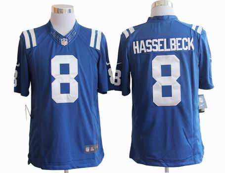Nike NFL Indianapolis Colts 8 Hasselbeck blue limited jersey