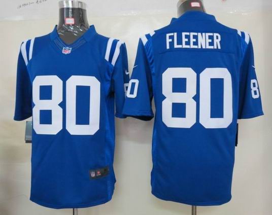 Nike NFL Indianapolis Colts 80 Fleener Blue Limited Jersey