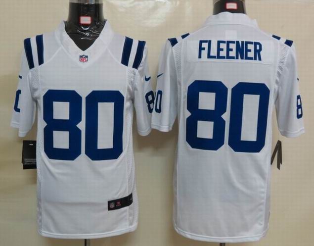 Nike NFL Indianapolis Colts 80 Fleener White Limited Jersey
