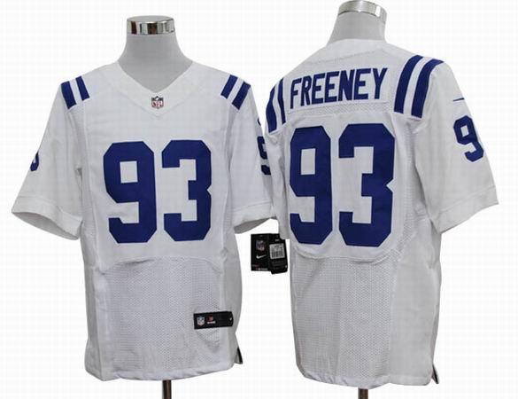 Nike NFL Indianapolis Colts 93 Freeney white Elite Jersey
